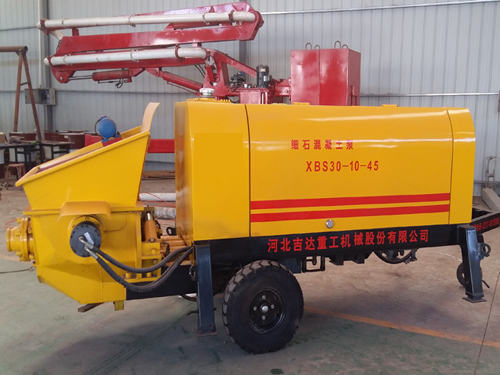 Fine stone concrete pump